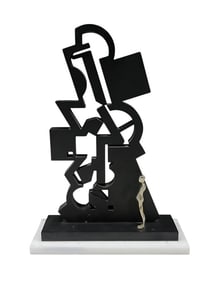 Ernest Trova - Falling Man Abstract Composition, 1987