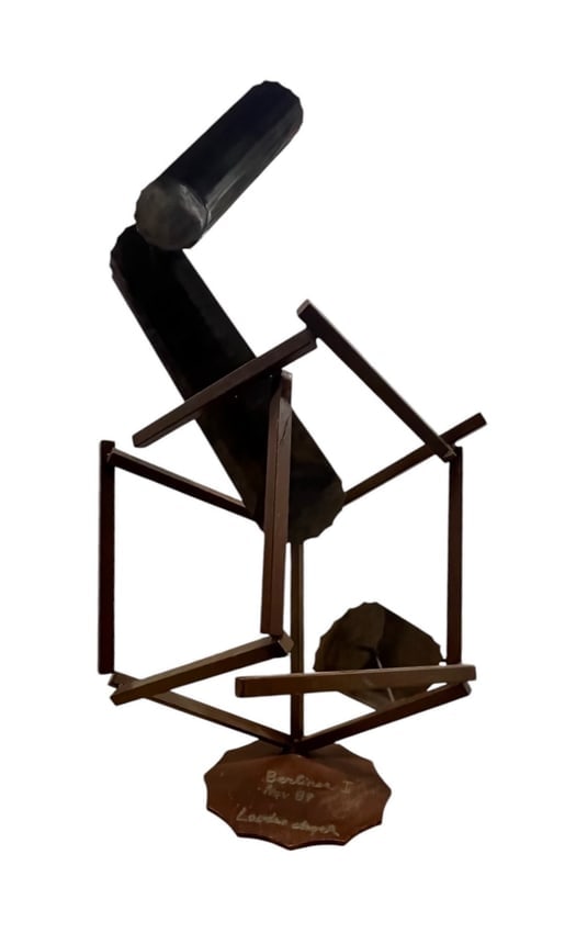 Jeffrey Laudenslager, Berlines I, Metal Sculpture, Signed & Dated, 3.8 ft Tall Statue: Artist: Jeffrey Laudenslager Description: Berlines I, Metal Sculpture, Signed &