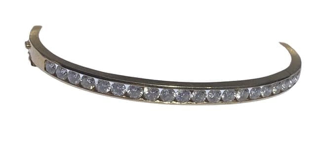 18k Gold 20 Diamonds Bangle Bracelet (1 of 12)