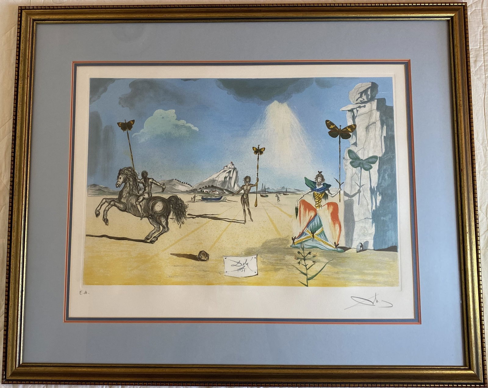 Salvador Dali - Les Papillons (Woman, Horse & Butterfly) - Signed Artist Proof (1 of 3)