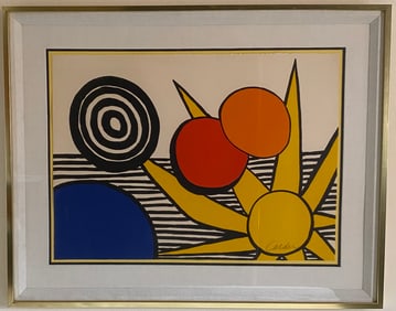 Alexander Calder - Sun and Planets 1973 (Sunrise) - Signed Artist Proof