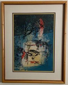Dang Lebadang - Paysage du Vietnam - Signed Lithograph