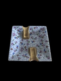 Herend Hungary Porcelain Holder Tray First Edition - Handpainted Porcelain Signed 7686