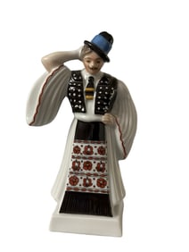 Herend Hungary Witness - Handpainted Porcelain Signed 5417