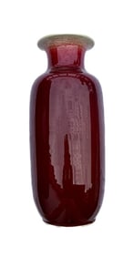 Oxblood Ceramic Urn - Circa 19th Century