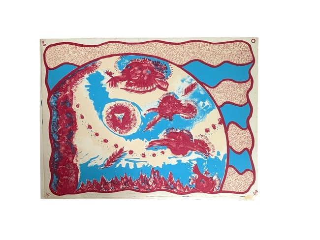 George Herms - L.O.V.E Series - 1973 Lithograph (1 of 14)