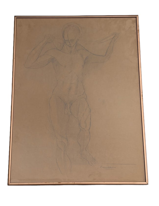 Robert Cremean - Nude Charcoal Sketch (1 of 2)