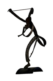 Charles Bertram Johnson - Violinist - Bronze Sculpture