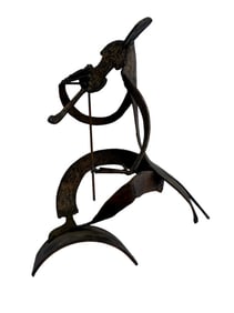 Charles Bertram Johnson - Violinist - Bronze Sculpture