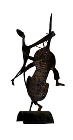 Charles Bertram Johnson - Stand Up Bass Player - Bronze Sculpture