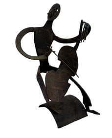 Charles Bertram Johnson - Cellist - Bronze Sculpture