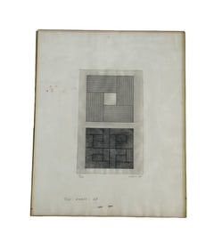 Jules Engel - Geometric Etching - Black & White