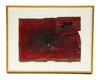 Sylvia Glass, Camouflage, Acrylic on Cloth, Signed