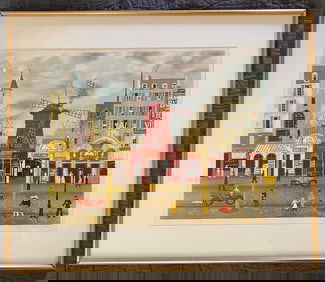 Michel Delacroix - Moulin Rouge 1981 - Lithograph