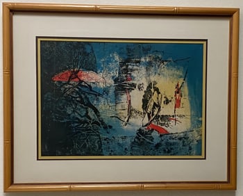 Dang Lebadang - Paysage du Vietnam - Signed Lithograph