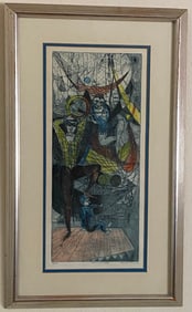 Lenore Simon - Carnival Folk - Signed Lithograph