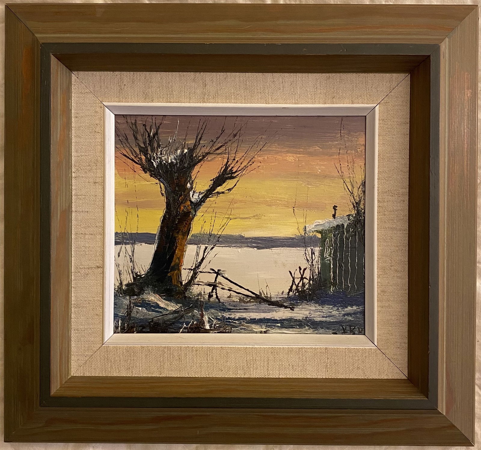 Harry Bonde Petersen - Snowy Tree - Oil Painting (1 of 1)