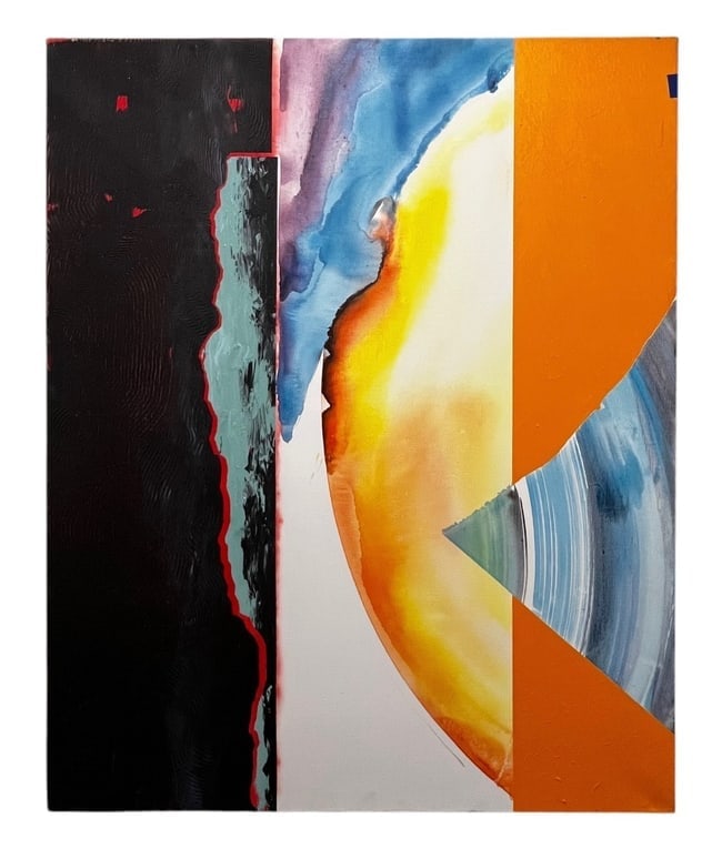 Reginald Hager - Cadmium Del Sur - 1990 - Acrylic on Canvas (1 of 3)