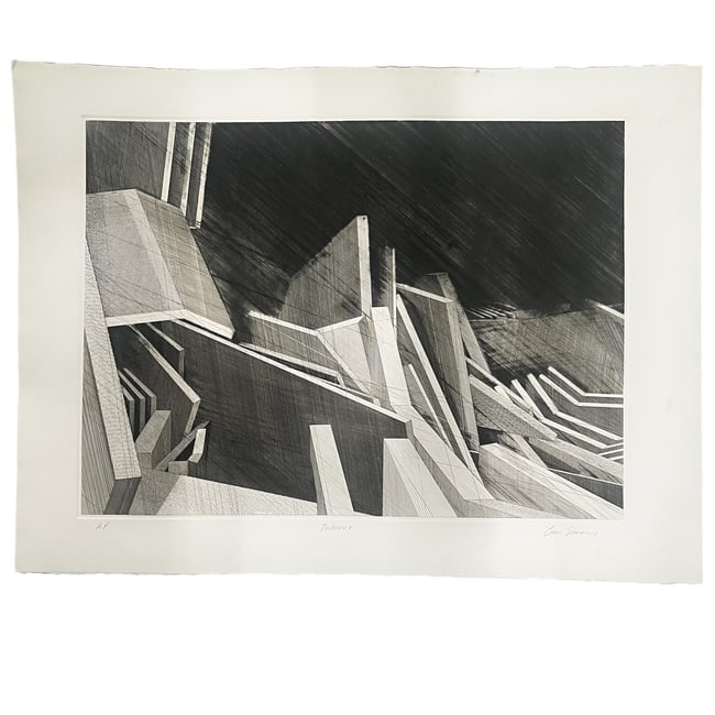 Evan Summer, Nocturne V Pencil signed AP: titled Nocturne V by American artist Evan Summer. The AP print was created in 1982 using the etching technique on white wove paper.Sheet 22 x 30. Art 22 x 17 Ships From: Newport Beach, CA