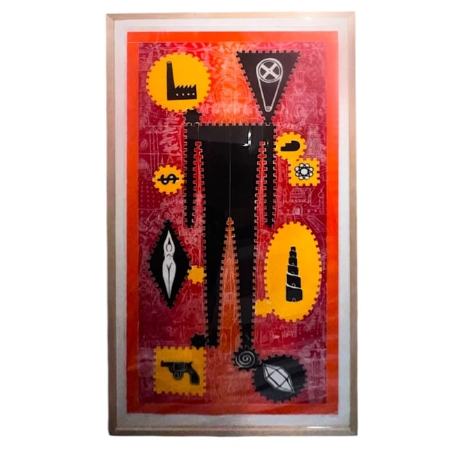 John Buck “The Mechanic “1994, Pencil Signed/ Numbered: Description: John Buck. The Mechanic, 10/15, 1994. Dimensions: Frame: 6’6&rdquo