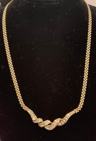 18K Gold Diamond Necklace