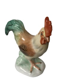 Herend Hungary Rooster - Handpainted Porcelain Signed 5031