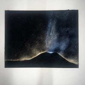 Lita Albuquerque, pencil signed 1987, untiltled monoprint