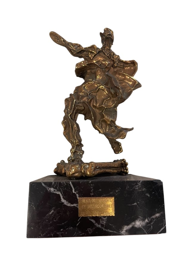 Salvador Dalí, Alma del Quijote, Surrealist Sculpture, Bronze, Limited Edition AB-52/100 (1 of 5)