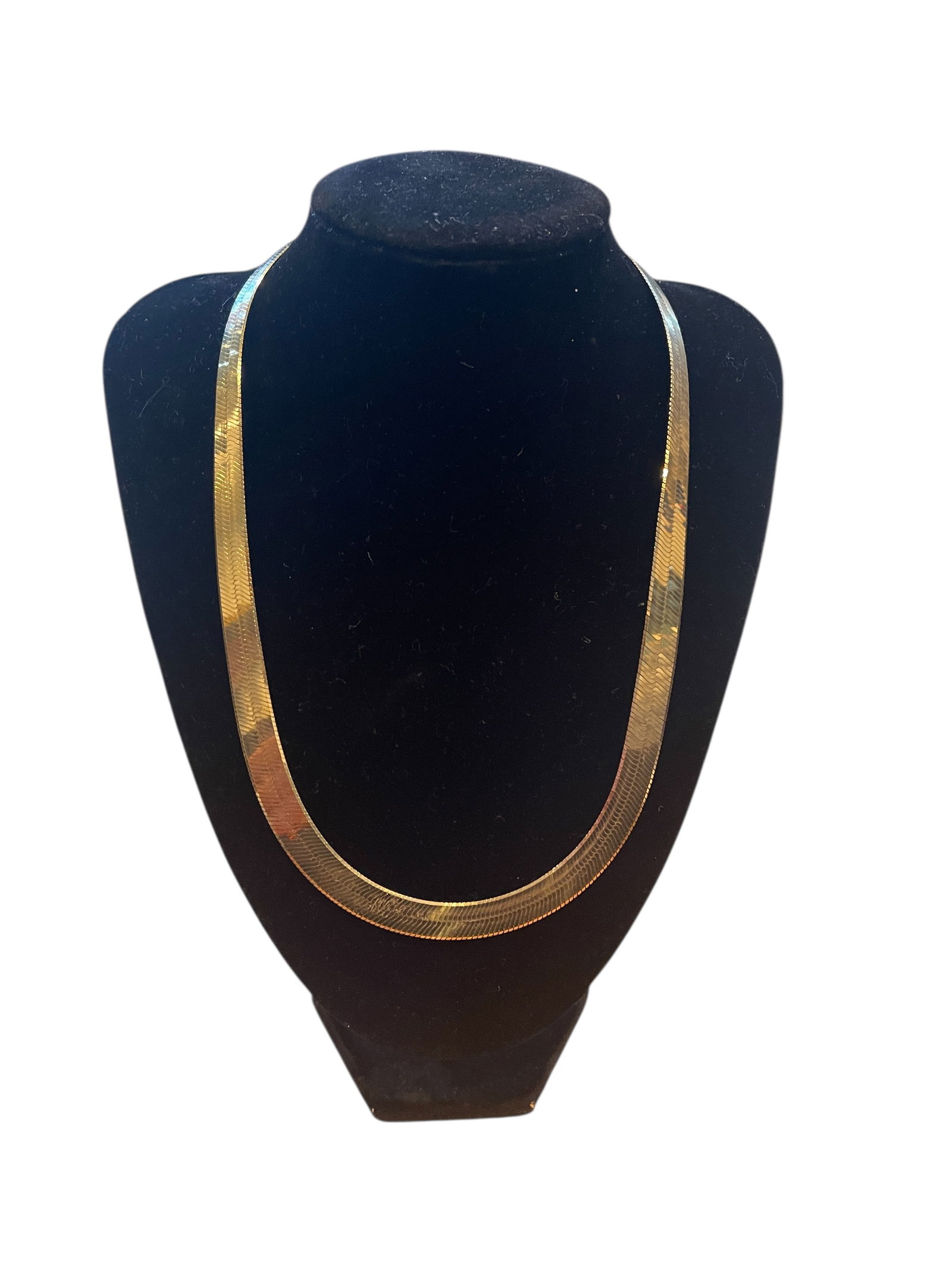 Herringbone Necklace 925 Italy  9 inch (1 of 3)