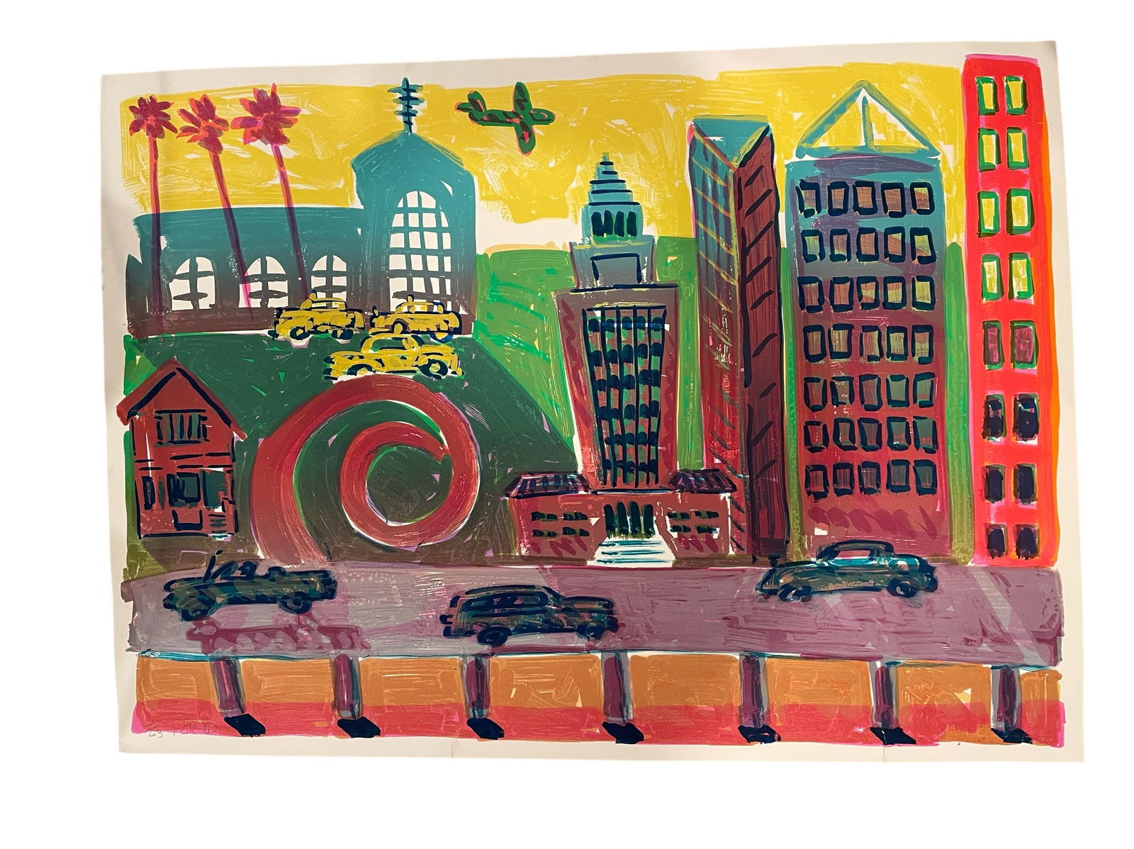 Frank Romero Signed Numbered Untitled Lithograph (1 of 5)