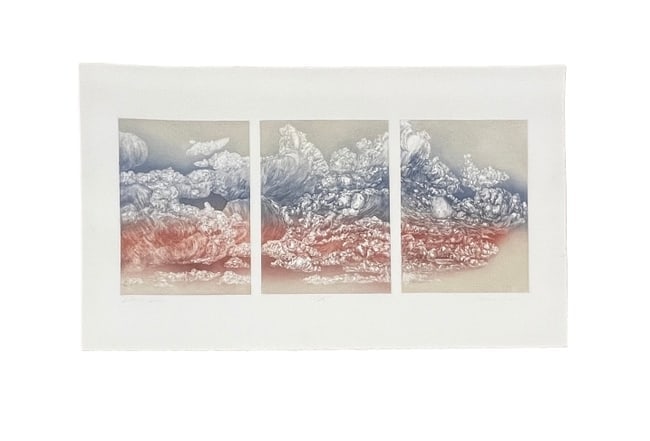 Connie Leach, "5th of July" Signed Etching: Signed Etching by Connie Leach, 32 x 20 inches. #434. | Ships from Rancho Mirage, CA