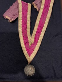 Maria Theresa Thaler coin with Masonic Collar in Display Case