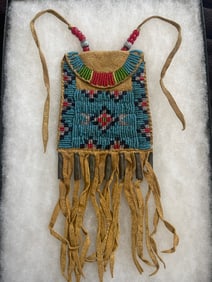Native American Strike a light bag beaded in Case