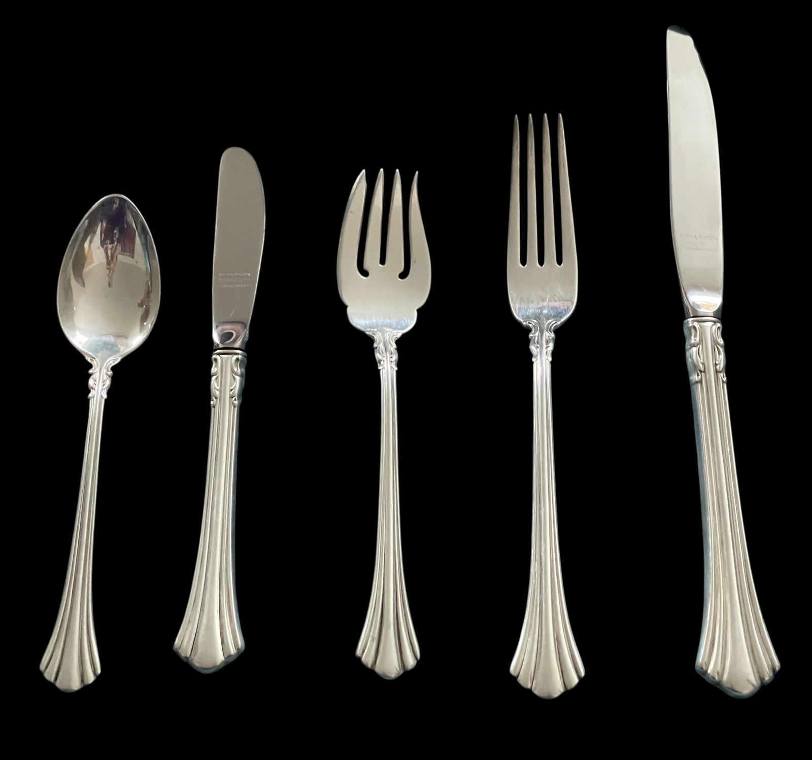 44pc Sterling Silver Reed & Barton Eighteenth Century Sterling Flatware. 44 pc (1 of 4)