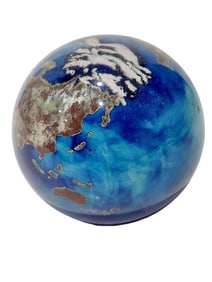 World Art Glass Paperweight by Lundberg Studios - Signed