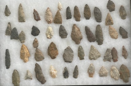 Arrowheads Native American Arrowhead Collection 45 Pieces