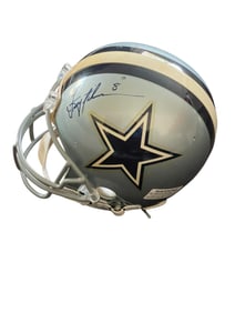 Troy Aikman Signed Dallas Cowboys Authentic  FULL SIZE Helmet