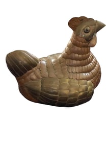 Sergio Bustamante Handcrafted Chicken Brutalist Era Mexico 1965