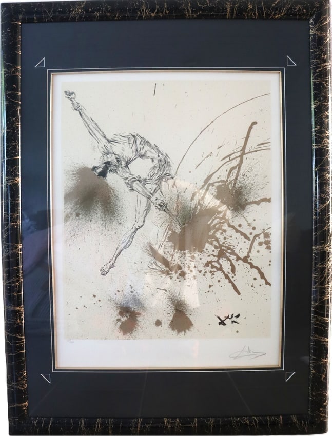Salvador Dalí, The Divine Comedy, Surrealist Drawing, Lithograph, Limited Edition 141/300, Pencil (1 of 5)