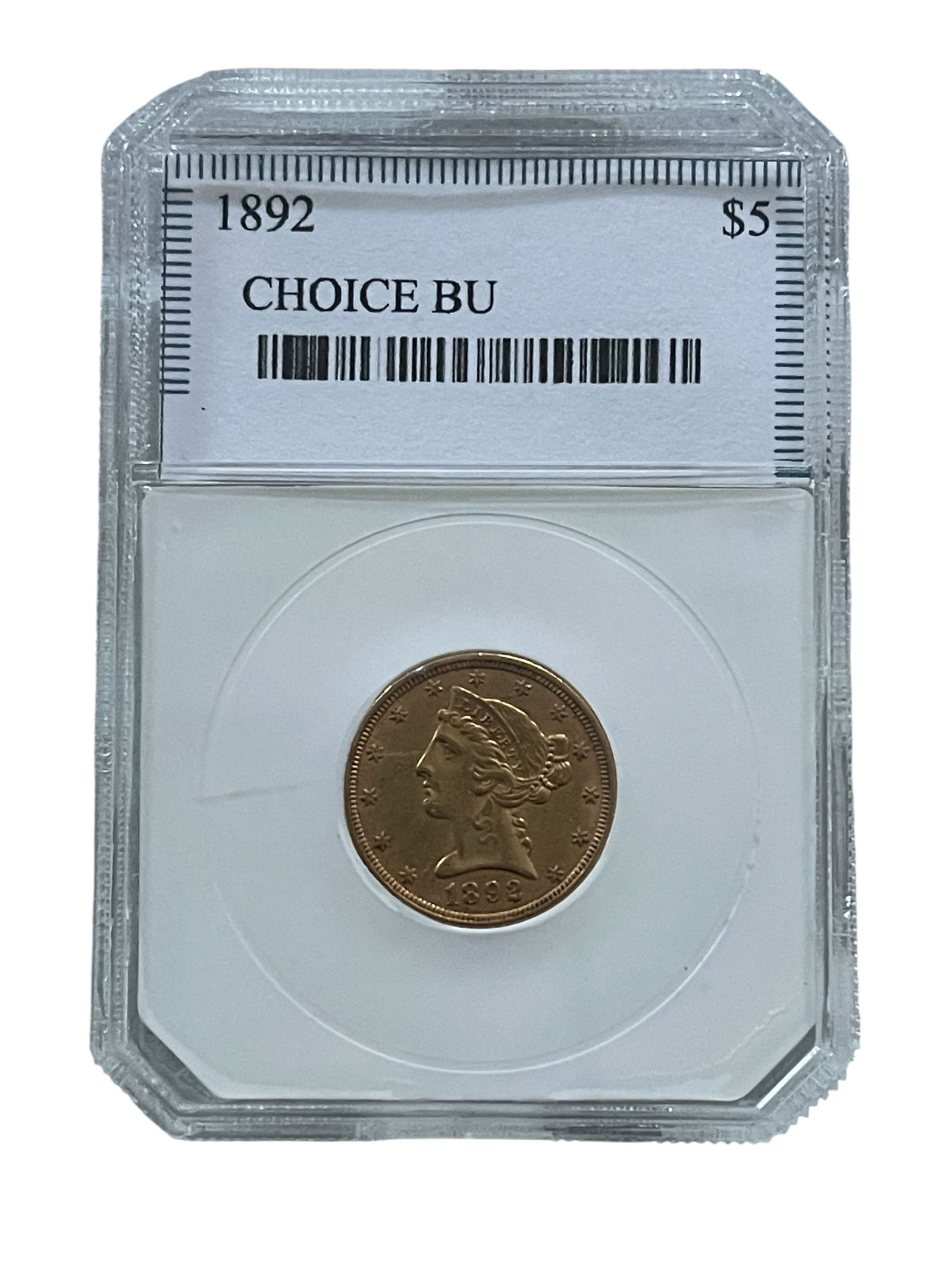 Gold Coin 1892 5.00 Gold Liberty Choice Coin w Case (1 of 5)