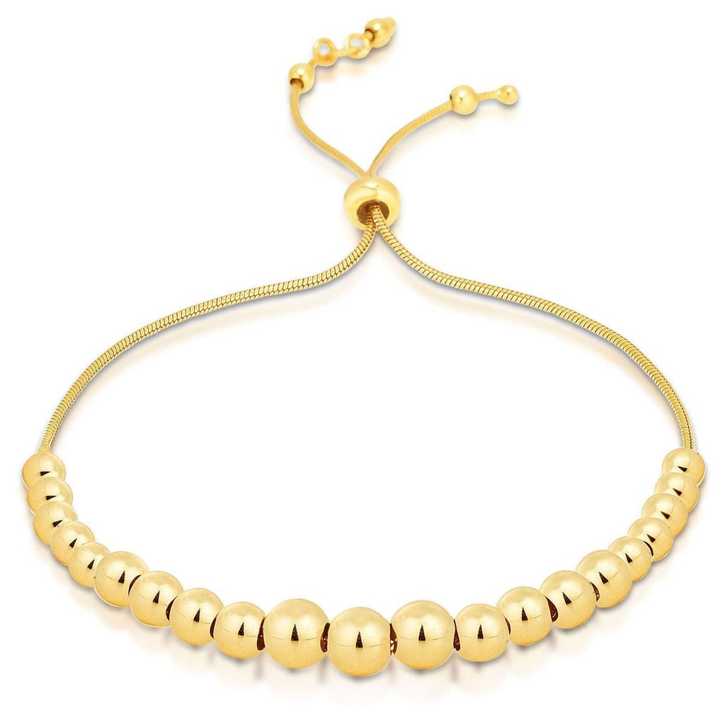 Bolo Bead Bracelet 14k Gold Sterling (1 of 1)