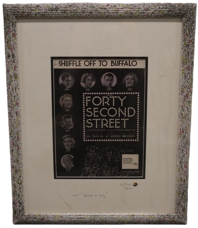 George Timothy Hudson - Forty Second Street - Movie Poster - Signed and Framed (1 of 4)