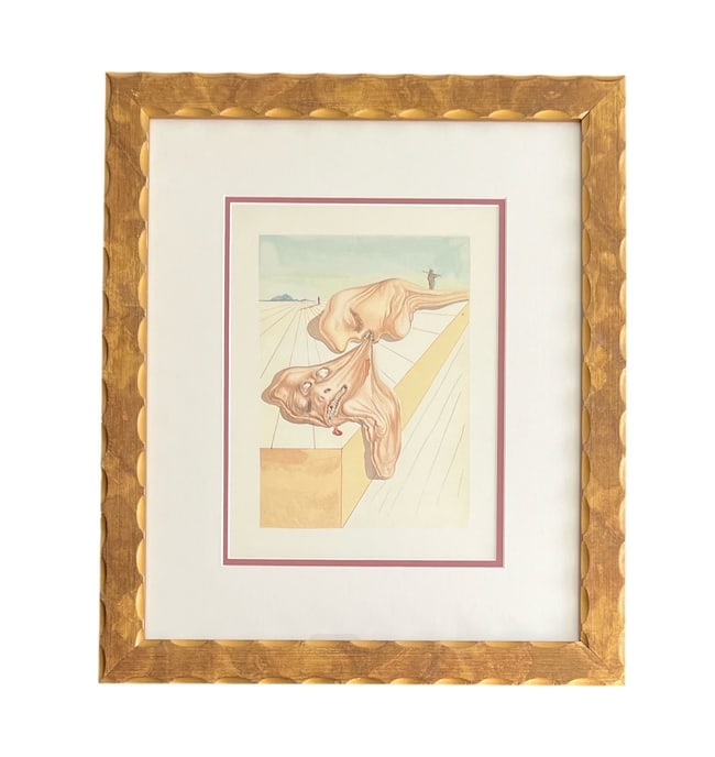 Salvador Dali, Original Color Woodcut, Signed (1 of 2)