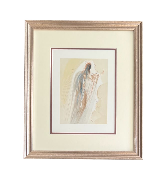 Salvador Dali, Paradise 29, Original Color Woodcut, Signed (1 of 2)