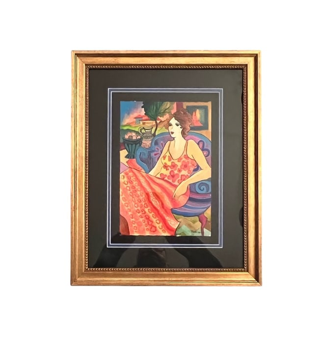 Patricia Govezensky, Kamilah, Watercolor, Signed (1 of 3)