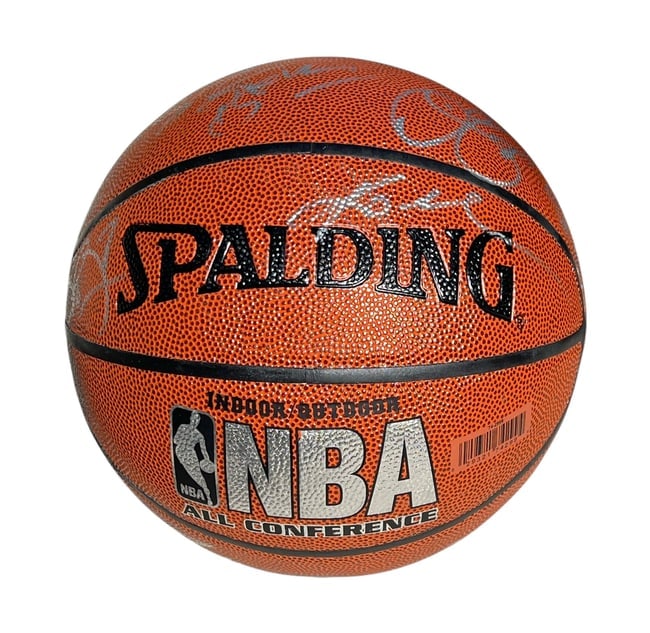 Kobe Bryant & 2009-10 Los Angeles Lakers: Team-Signed Championship Season Spalding Basketball (1 of 9)