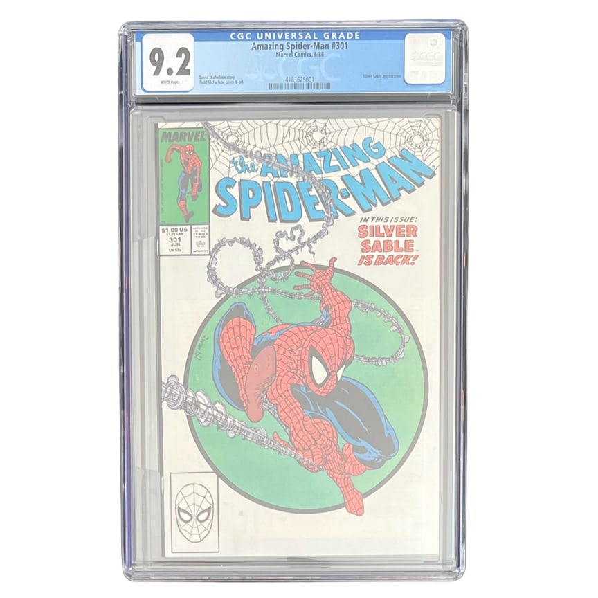"Amazing Spider-Man" #301 [Silver Sable Appearance, Classic Cover] Vintage Comic Book (Marvel (1 of 3)