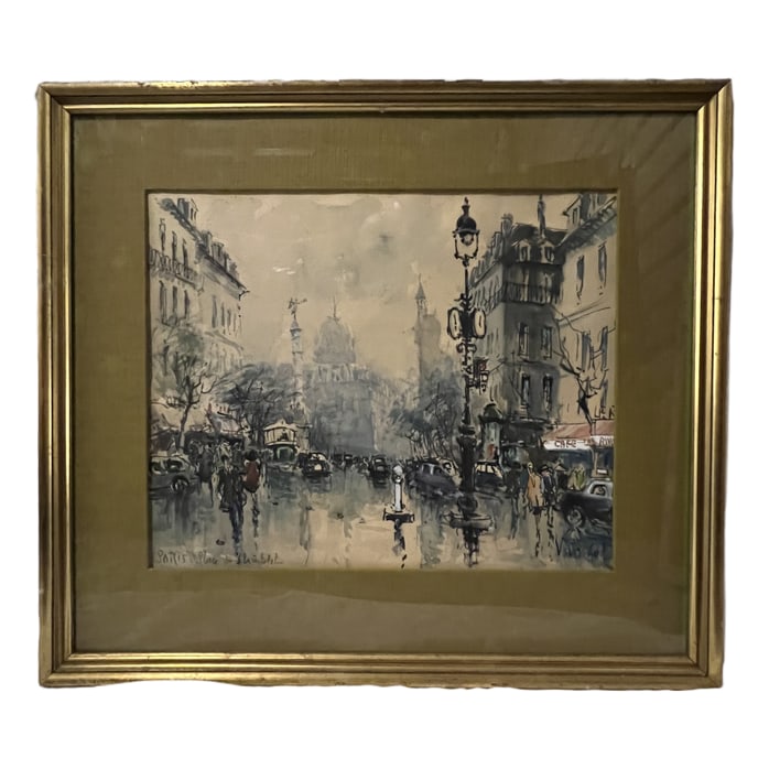 Van Lod | PARIS : Place du Châtelet | Original Oil on Canvas (1 of 4)