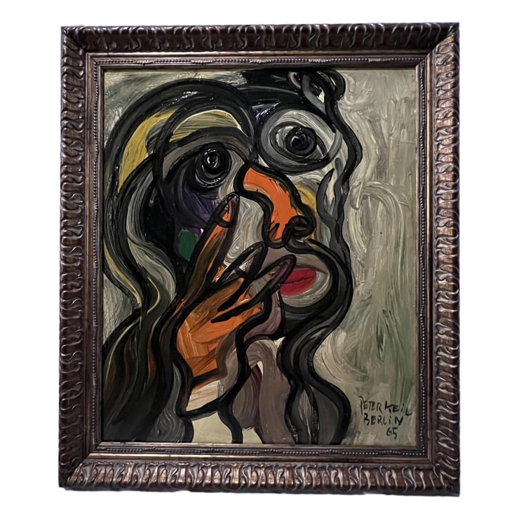 Peter Keil | "Peter Keils Berlin Self Portrait" | Oil on Board | 1965 (1 of 3)