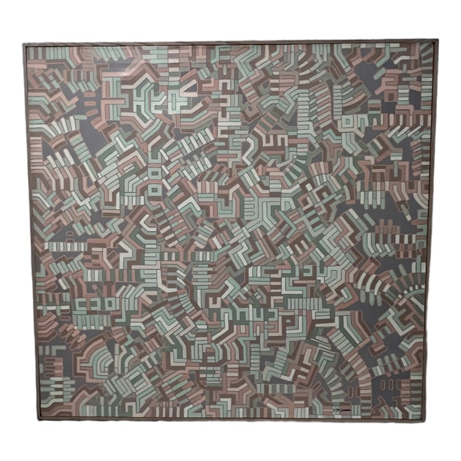 Frank Gasbarro | Interlocking Geometries | Oil on Canvas (1 of 3)